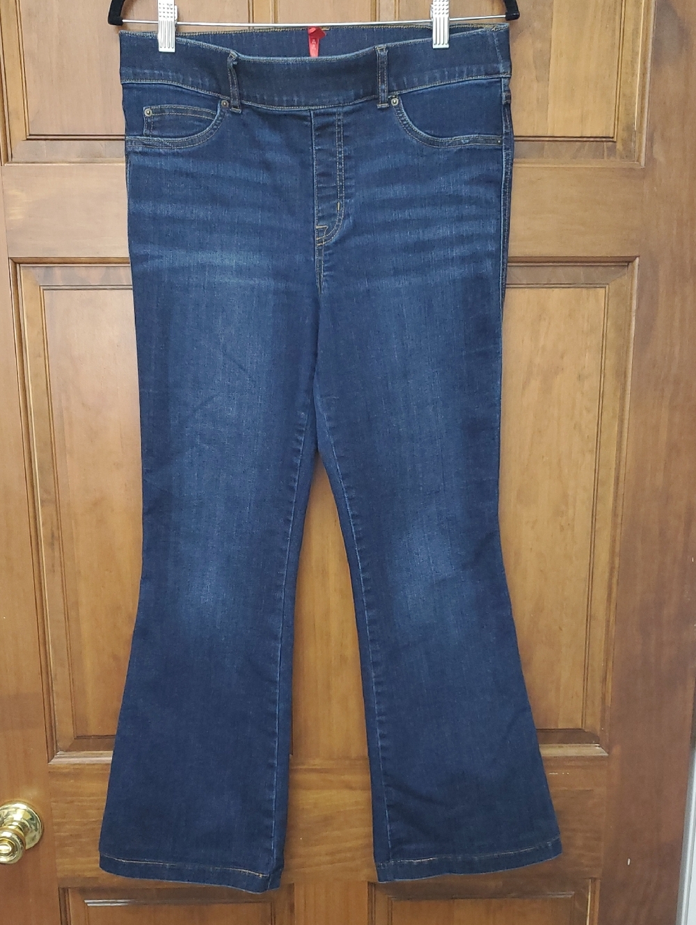 SPANX Dark Blue Flare Jeans Pull-on SIZE L